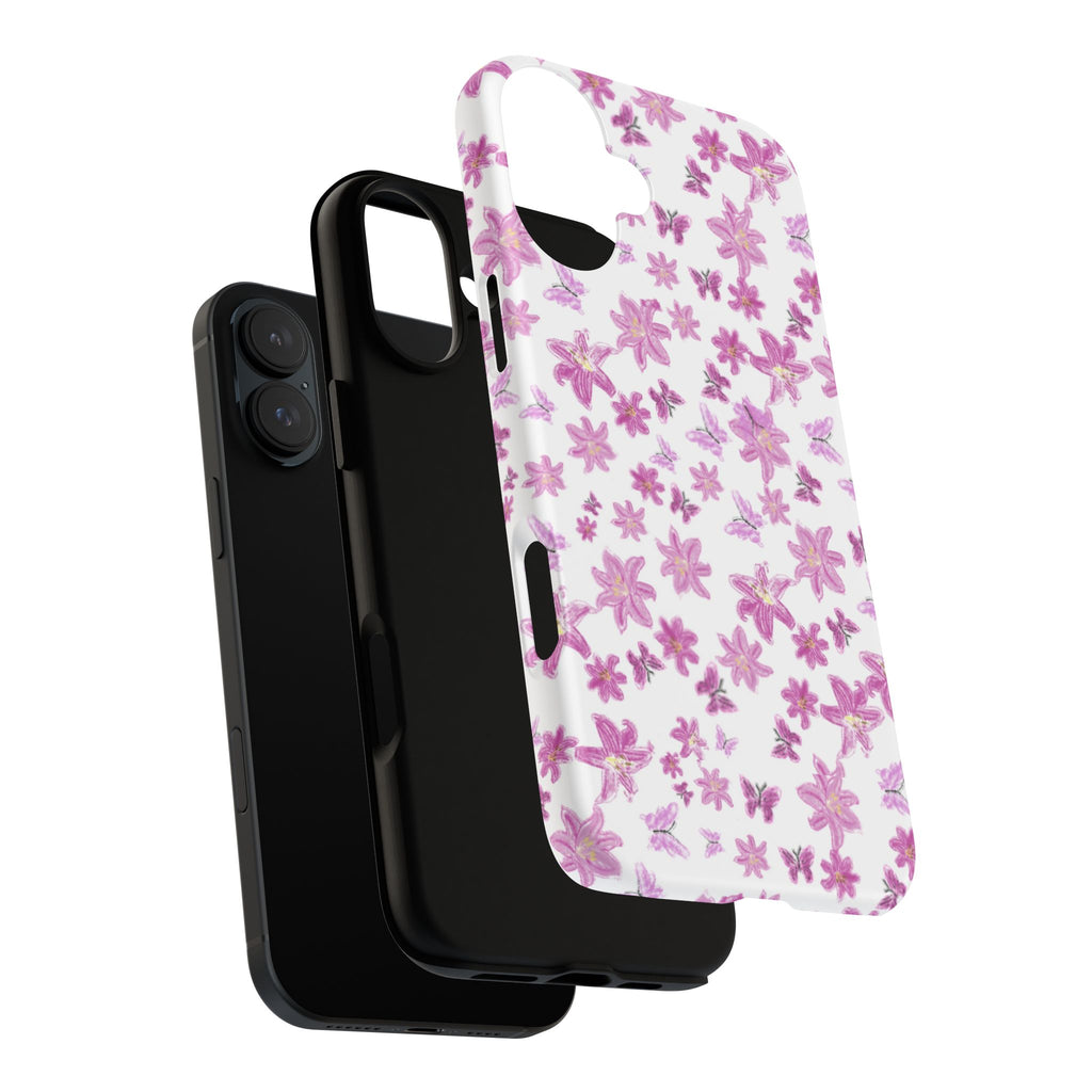 Pink Floral Pattern phone case | Tough Case