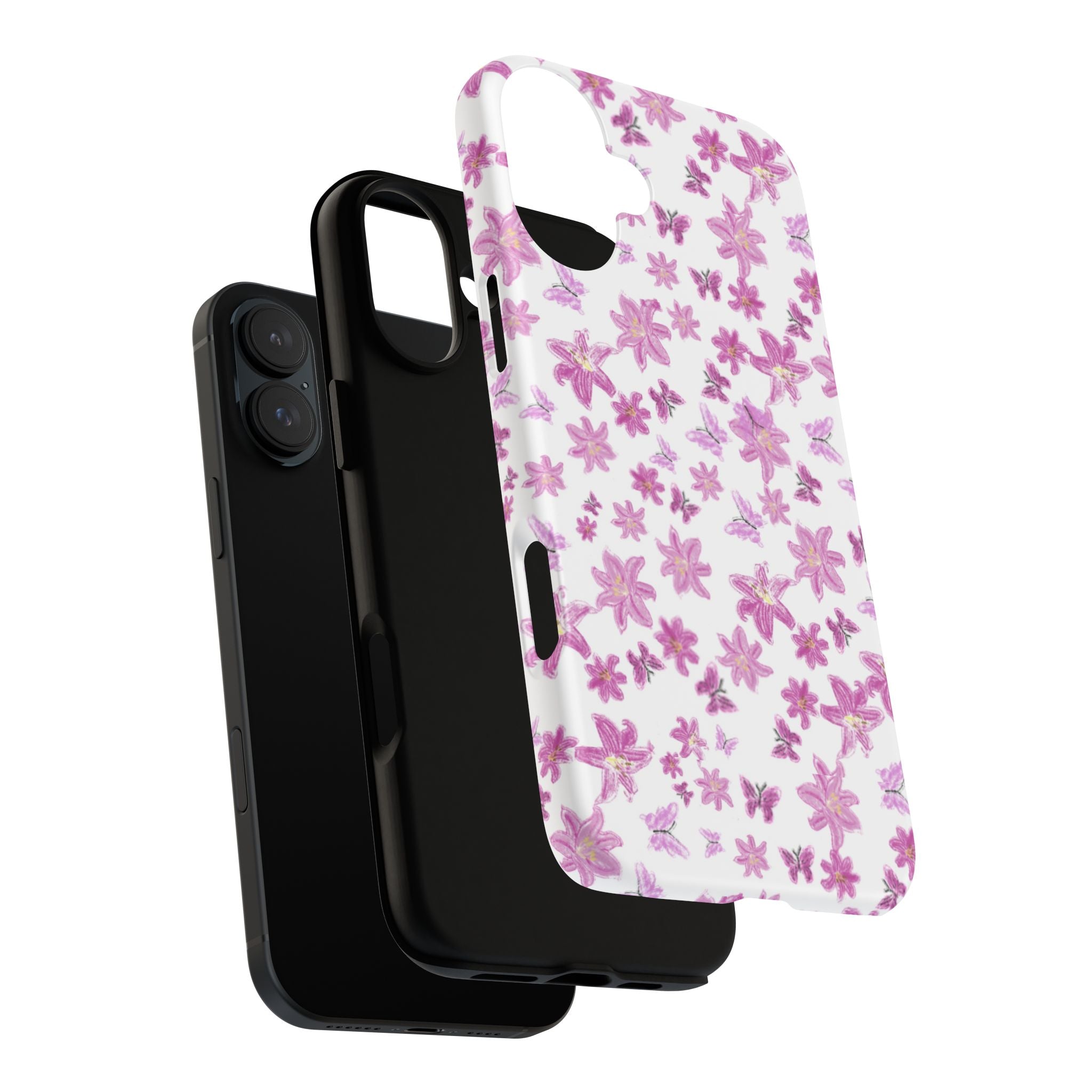 Pink Floral Pattern phone case | Tough Case