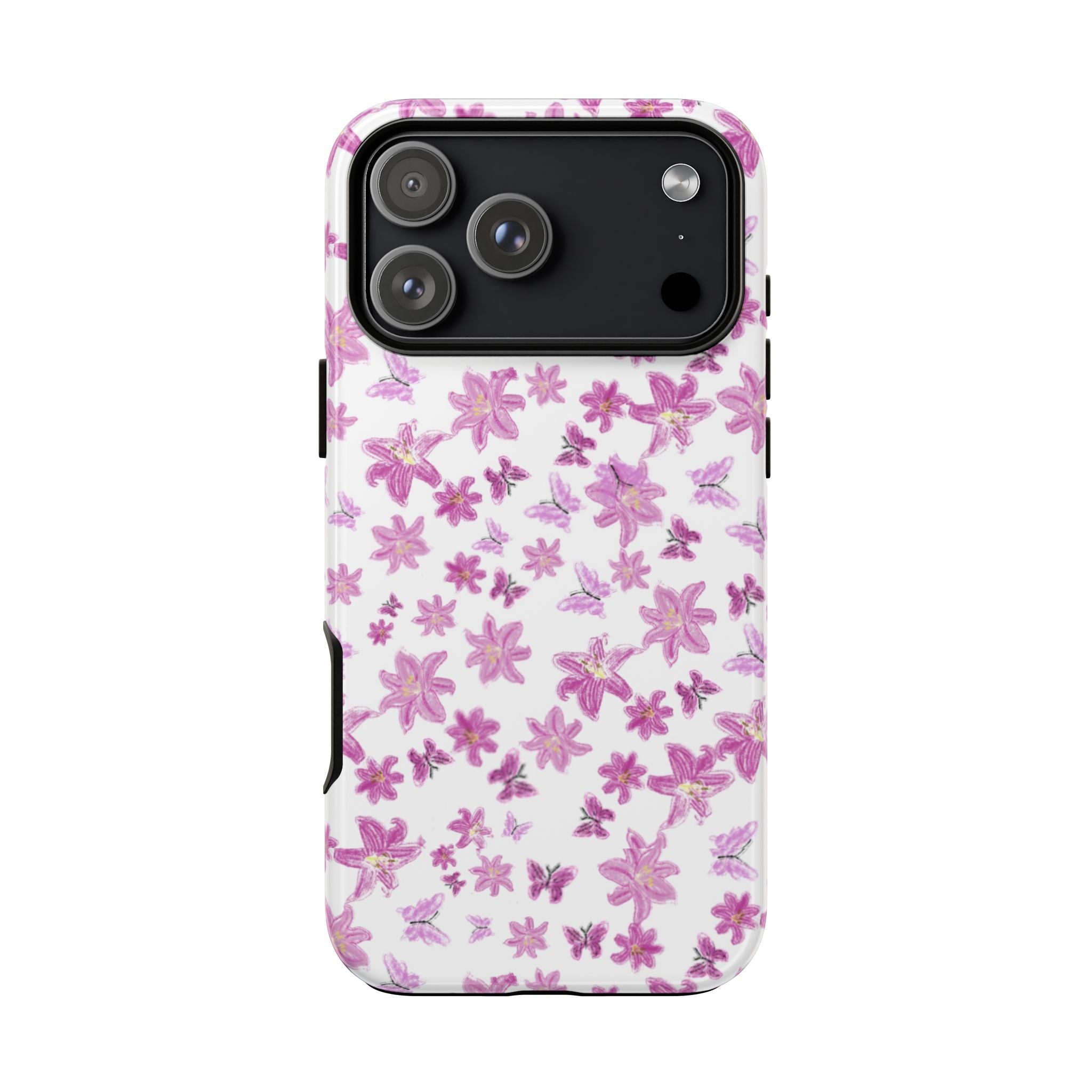 Pink Floral Pattern phone case | Tough Case