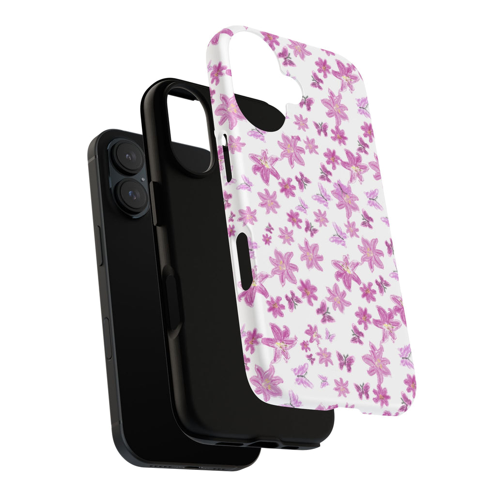 Pink Floral Pattern phone case | Tough Case