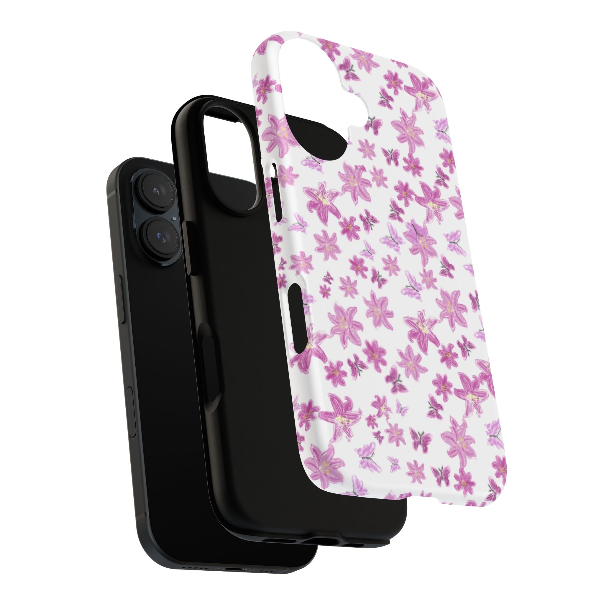 Pink Floral Pattern phone case | Tough Case