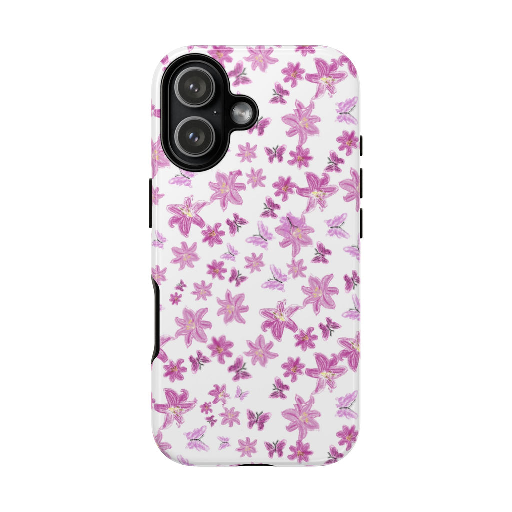 Pink Floral Pattern phone case | Tough Case
