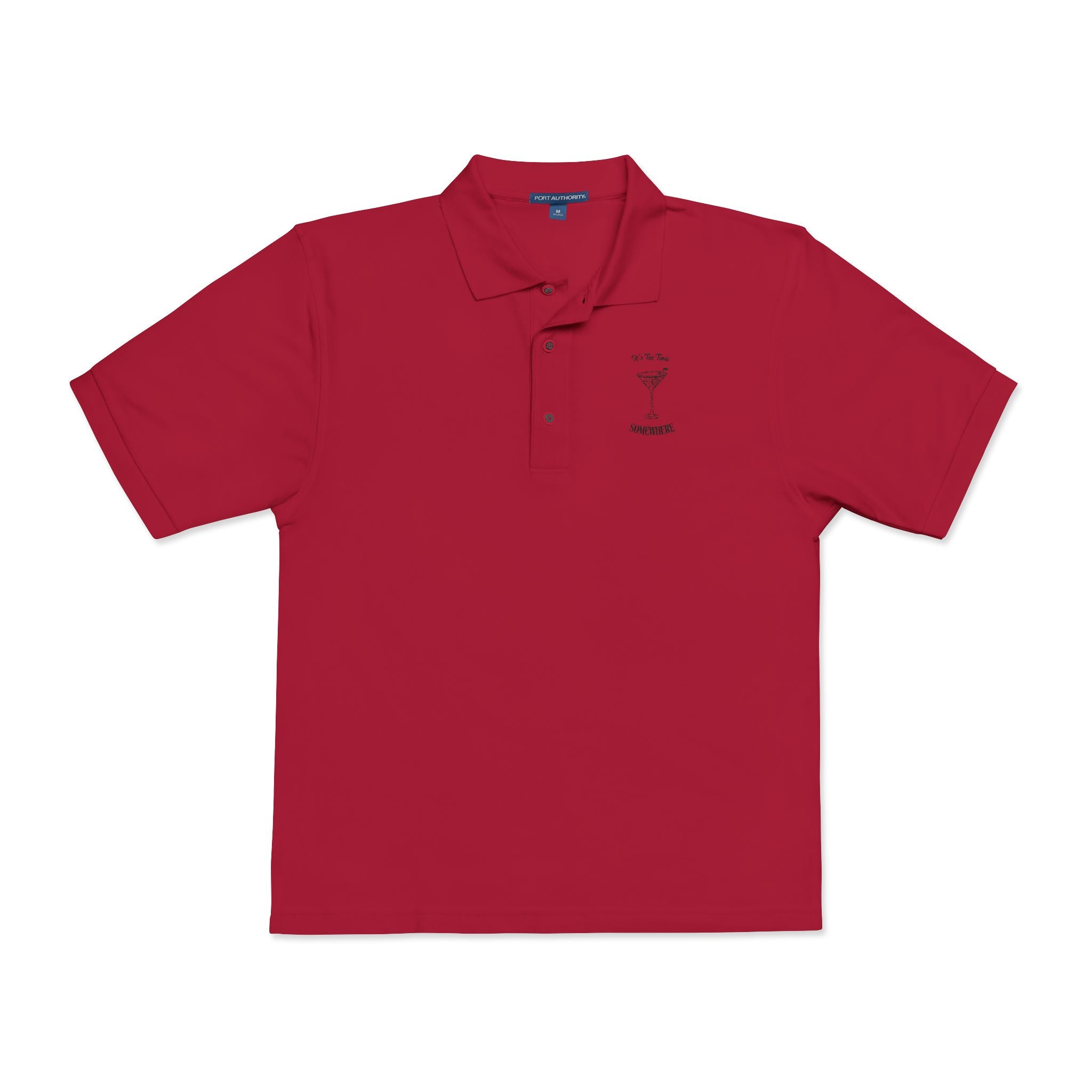 It's Tee Time Some where - Unisex Polo Shirt (Embroidery)