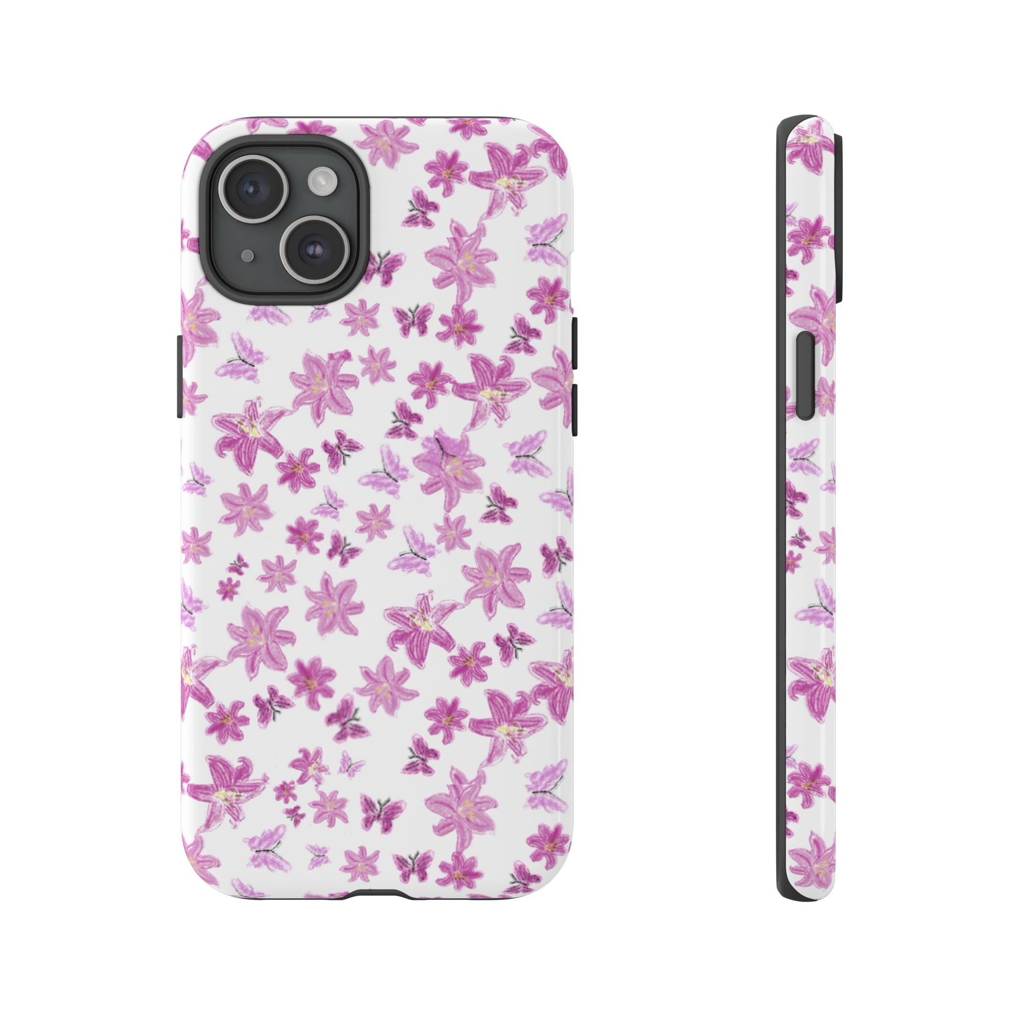 Pink Floral Pattern phone case | Tough Case