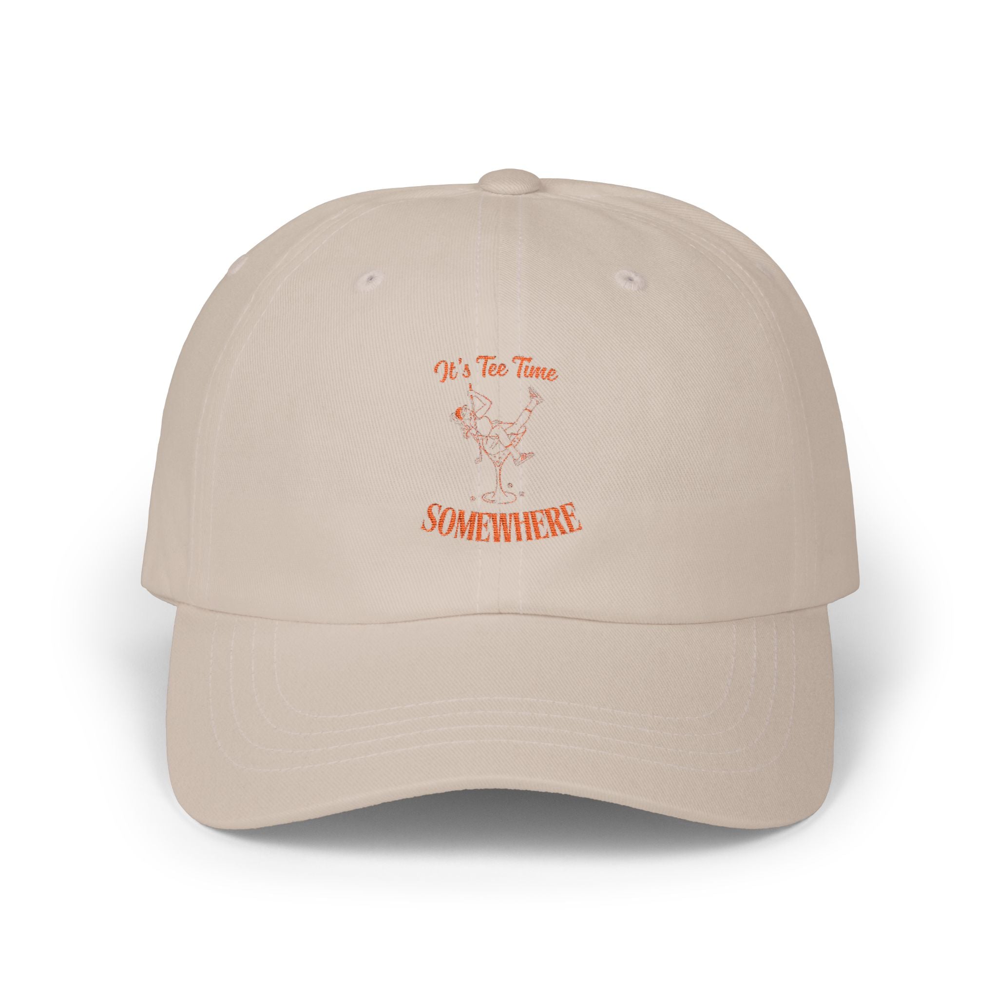 It's Tee Time Some Where! Martini Girl  Glass Sketch Classic Cap