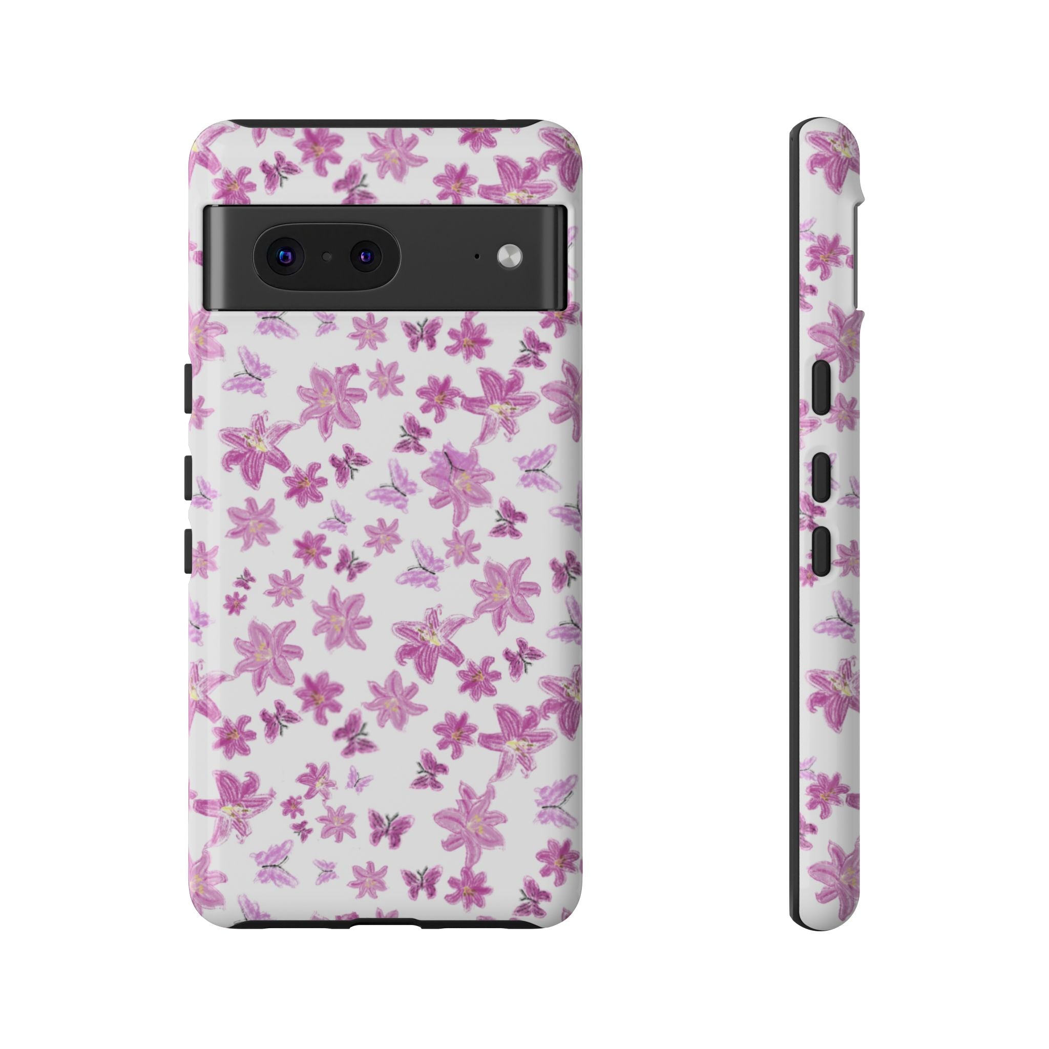 Pink Floral Pattern phone case | Tough Case