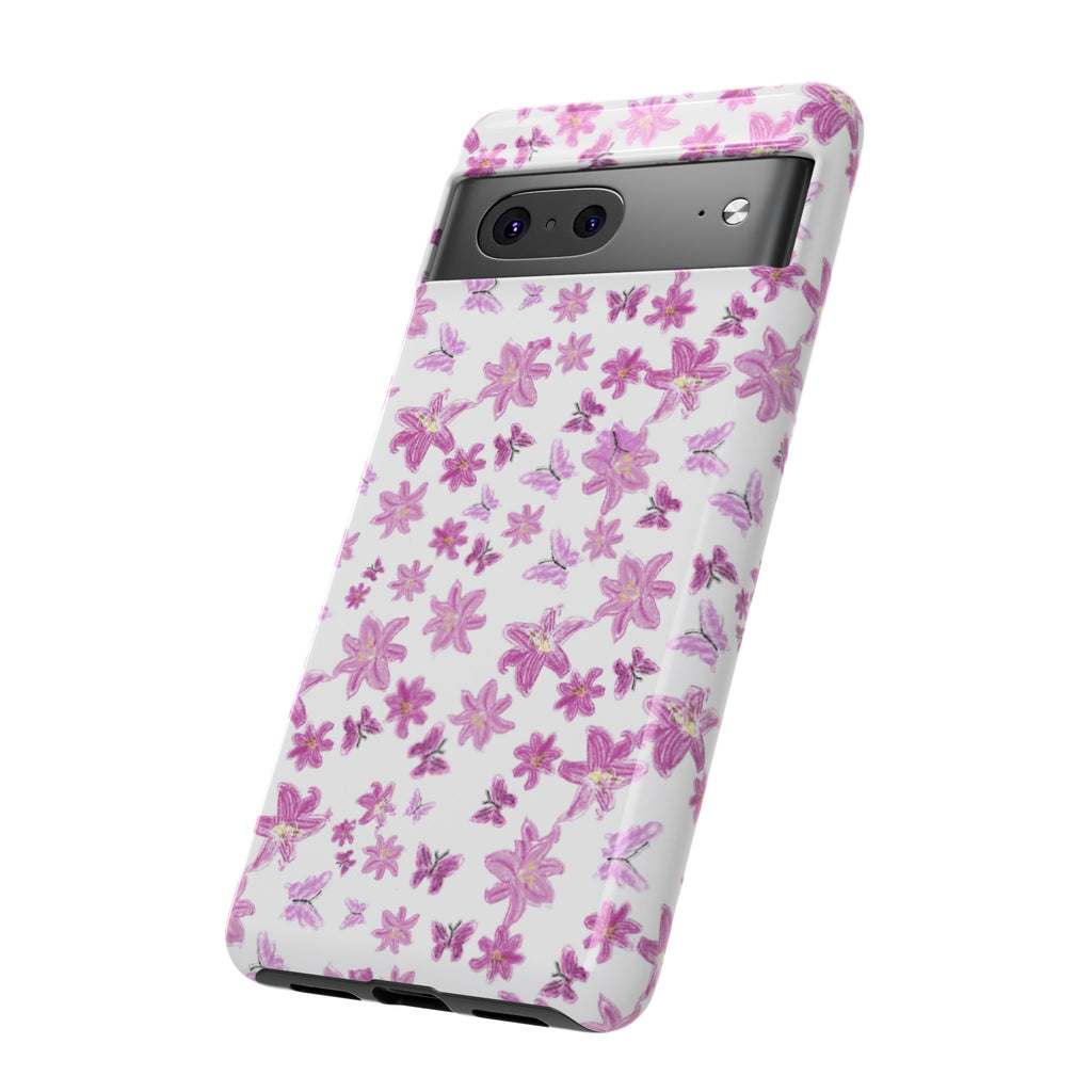 Pink Floral Pattern phone case | Tough Case