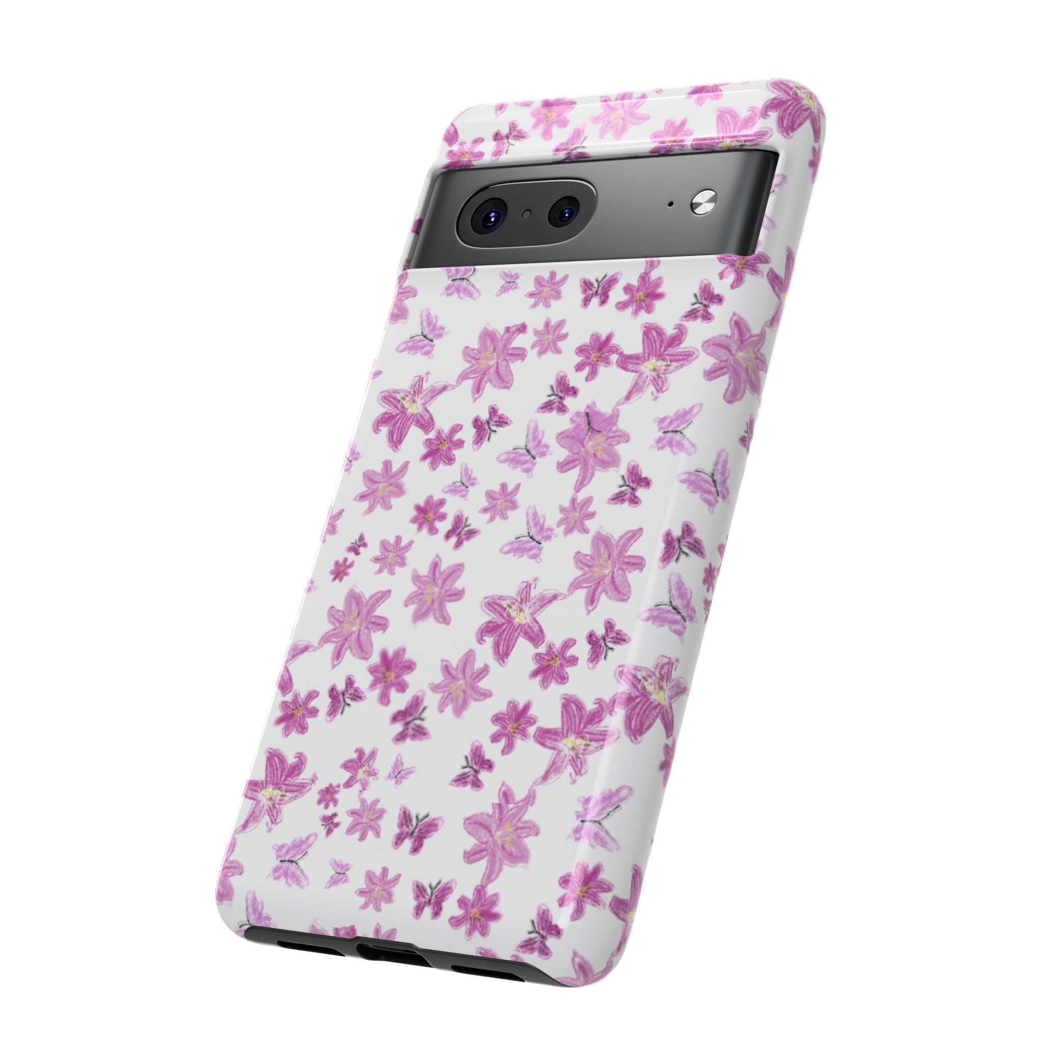 Pink Floral Pattern phone case | Tough Case