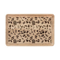 Mini Christmas Icons Wooden Cutting Board | Engraved Holiday Pattern