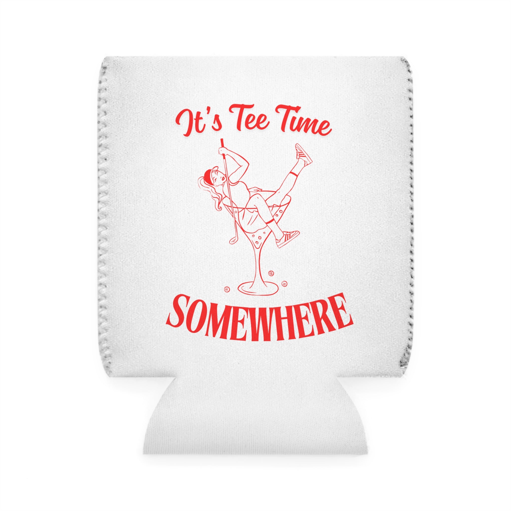 It's Tee Time Somewhere Can Cooler Sleeve | Martini Illustration