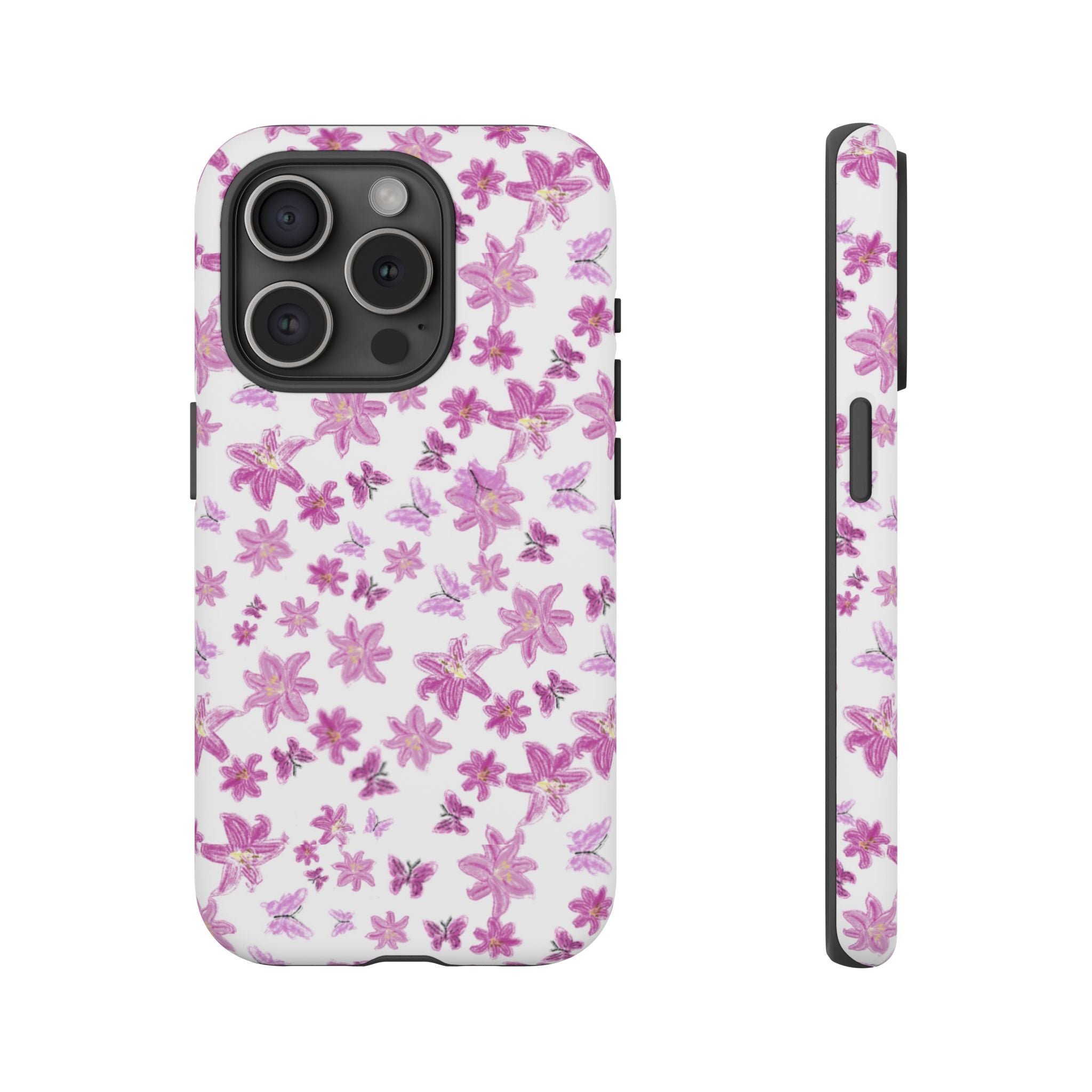 Pink Floral Pattern phone case | Tough Case