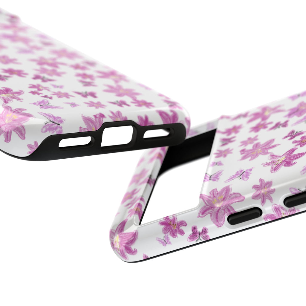 Pink Floral Pattern phone case | Tough Case