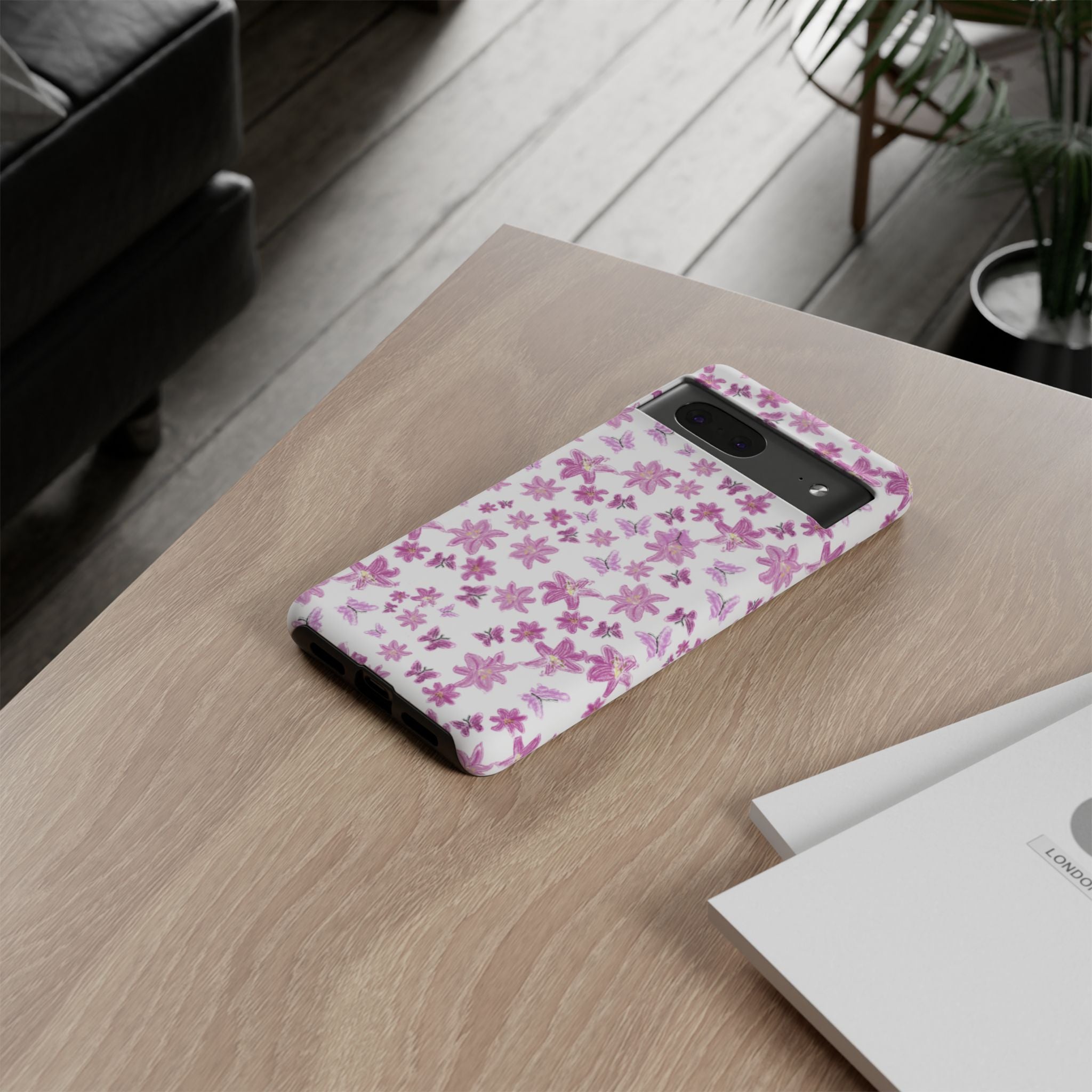 Pink Floral Pattern phone case | Tough Case