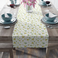 Yellow Sunflower Pattern Table Runner | Floral Table Runner