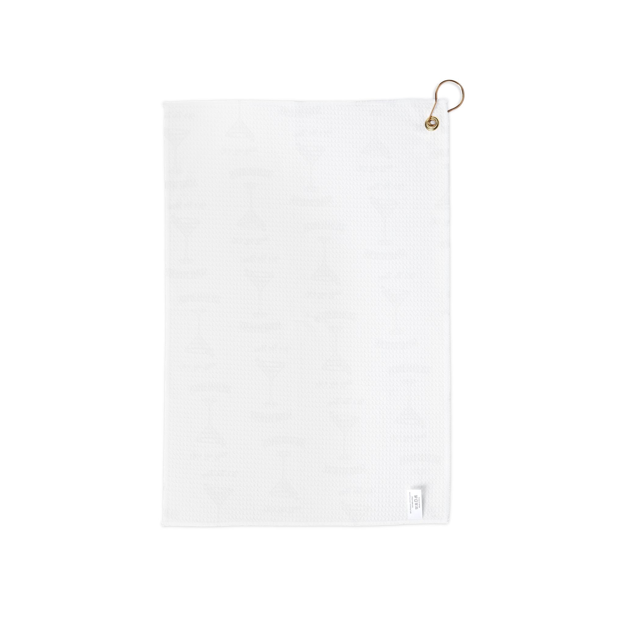 It's Tee Time Some Where - Martini Pattern Golf Towel | Cocktail Print Golf Towel with Grommet