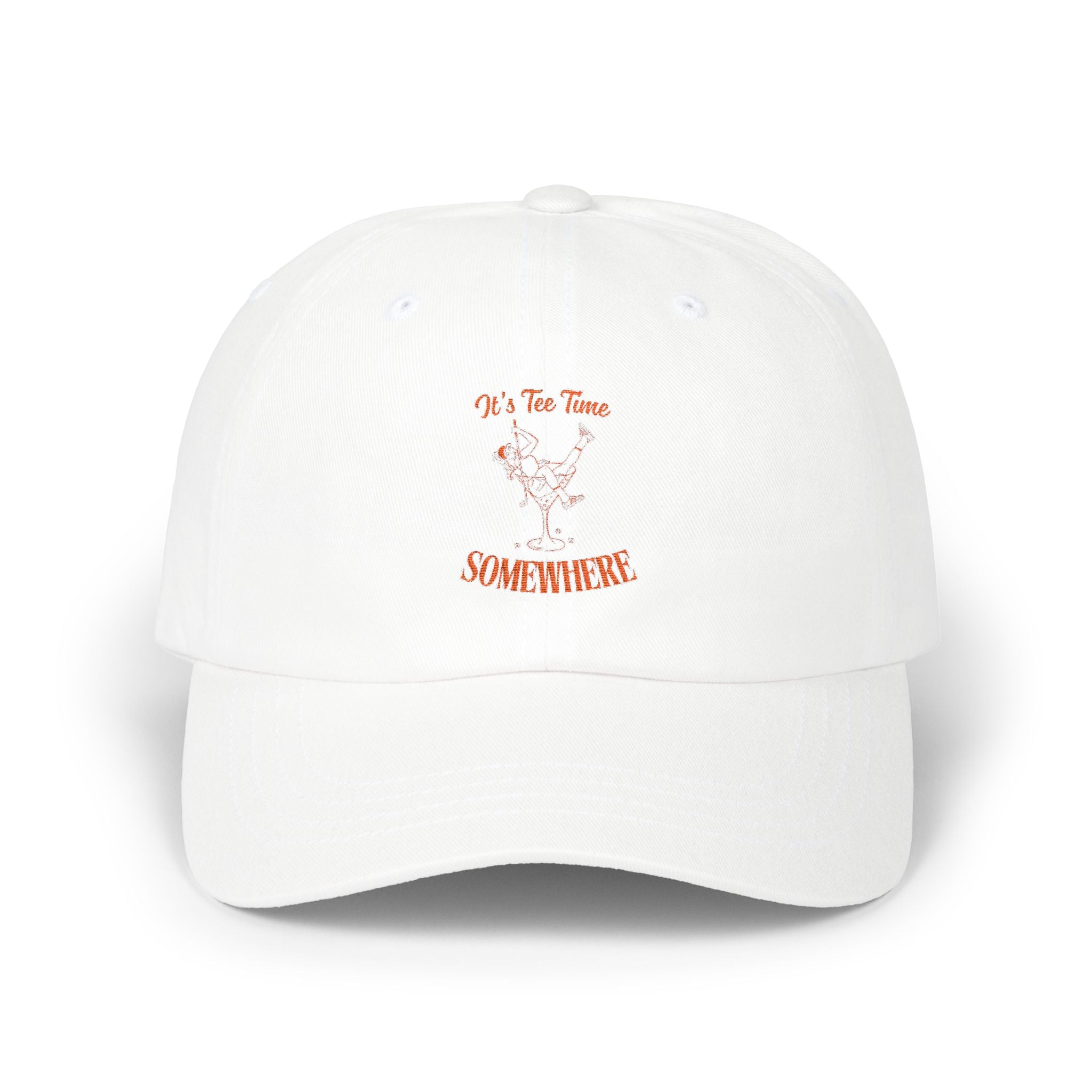 It's Tee Time Some Where! Martini Girl  Glass Sketch Classic Cap
