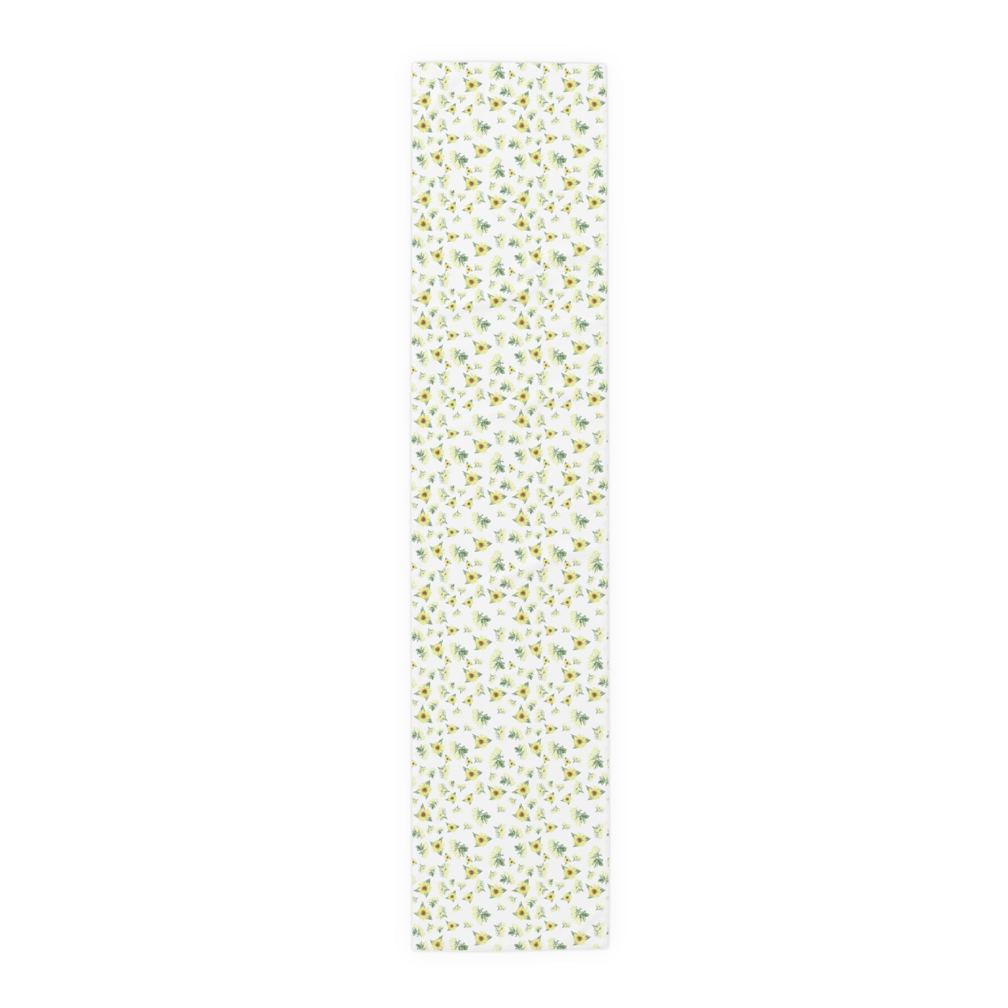 Yellow Sunflower Pattern Table Runner | Floral Table Runner