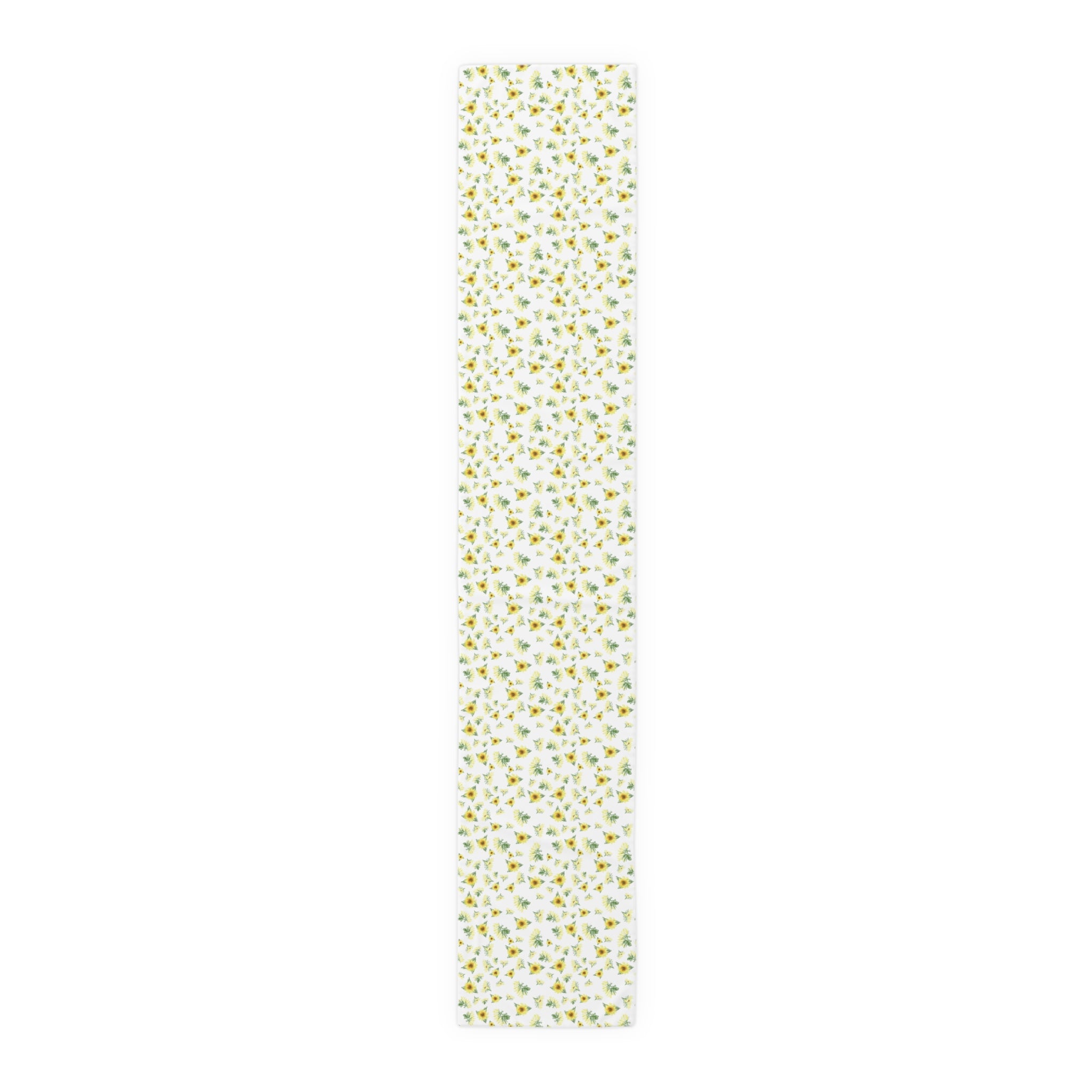 Yellow Sunflower Pattern Table Runner | Floral Table Runner