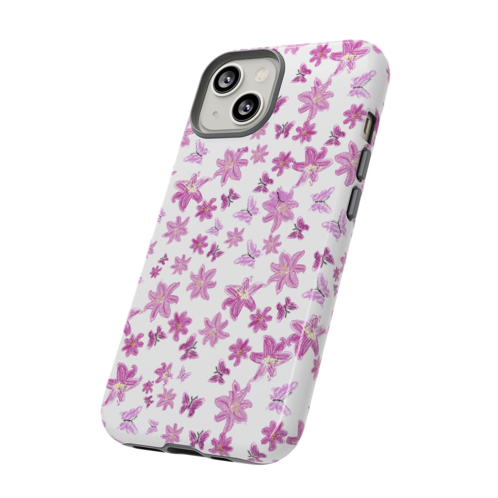 Pink Floral Pattern phone case | Tough Case