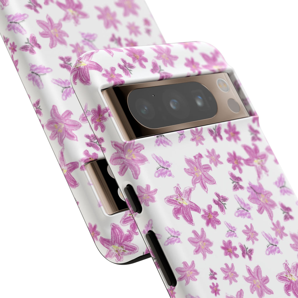 Pink Floral Pattern phone case | Tough Case