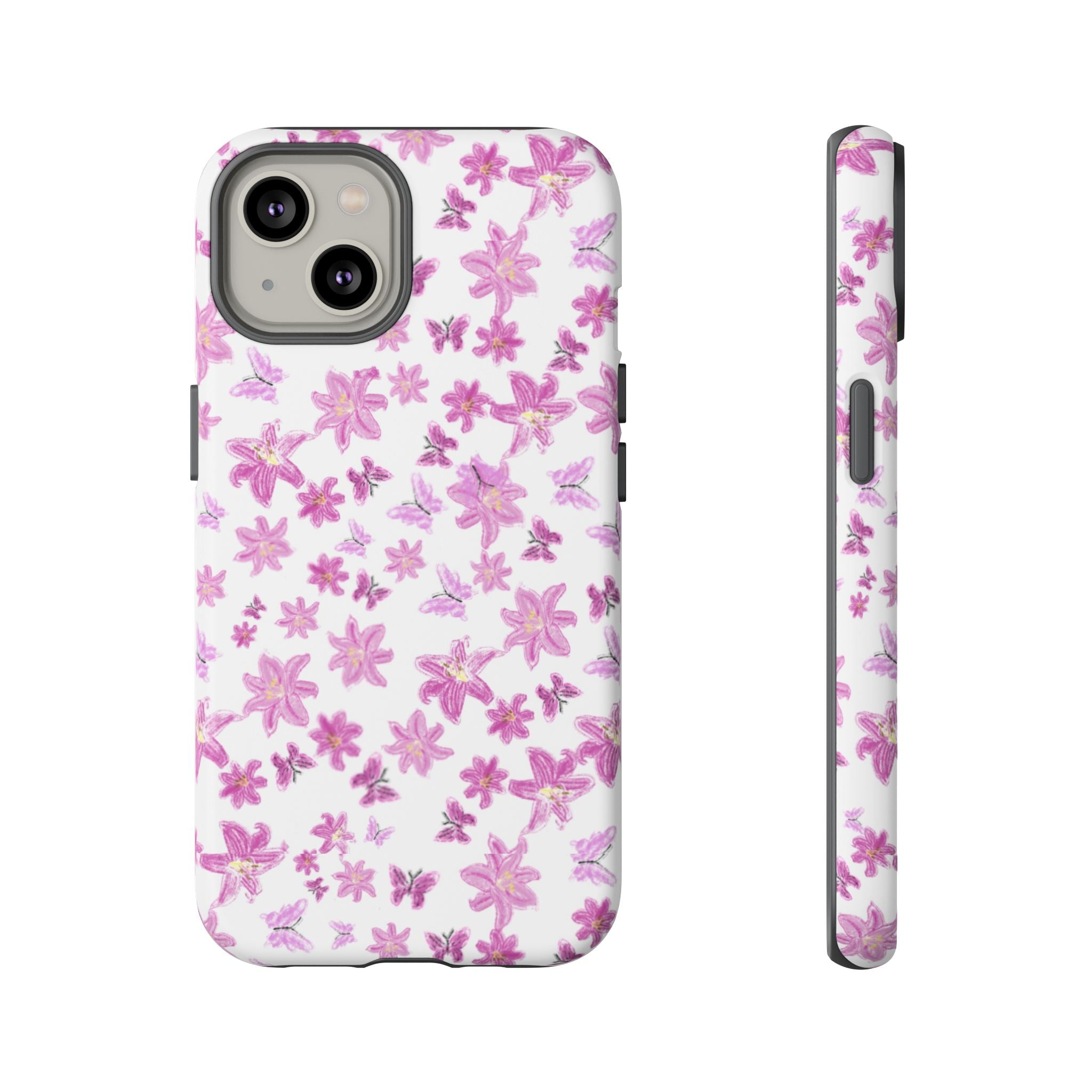 Pink Floral Pattern phone case | Tough Case
